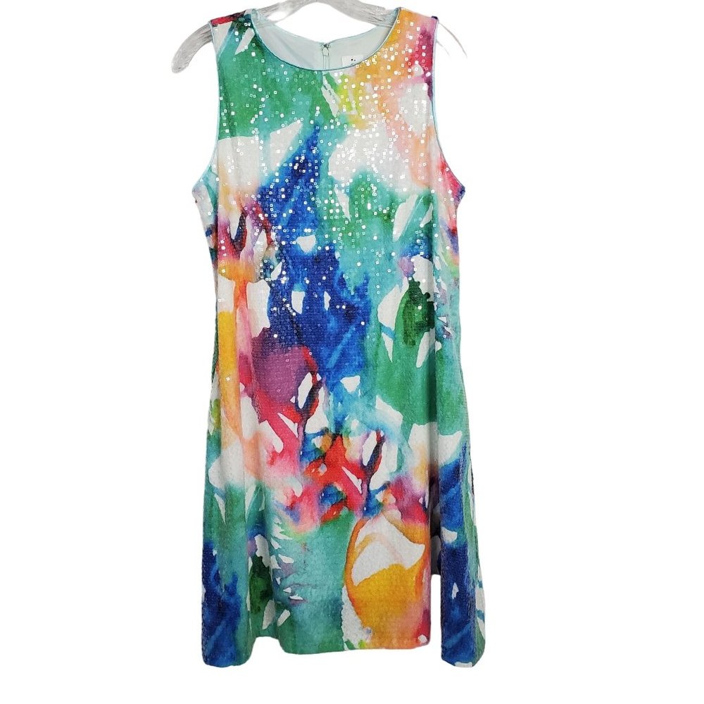 Julia Jordan Size 10 Dress Sequin Sparkle Party Vacation Cocktail Resort Lined - Picture 2 of 11